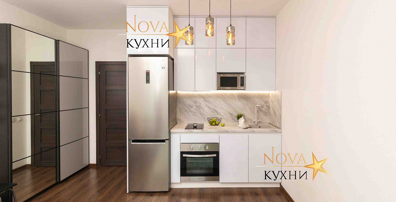 Прямая кухня Дейя в стиле Минимализм на заказ по цене 90400 рублей